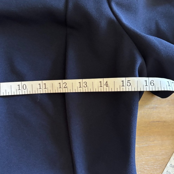 Calvin Klein Blue Sheath Dress Tulip Sleeve Knee Length Scuba Stretch, Sz 6 NWT - Picture 10 of 14